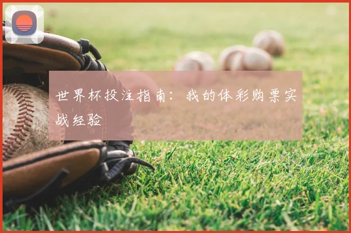 世界杯投注指南：我的体彩购票实战经验